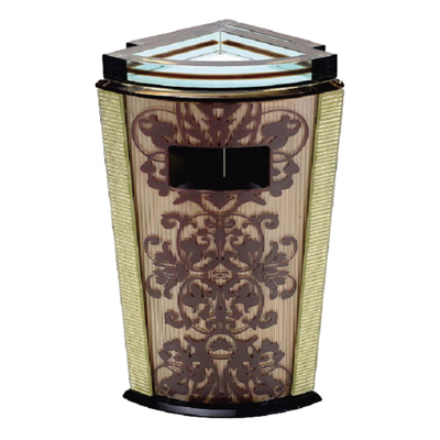 扇形藝術玻璃煙灰桶