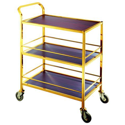 三層服務車(鋼木)