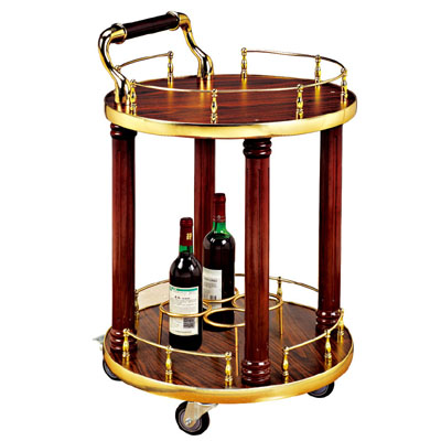 金旋黑桃木酒車