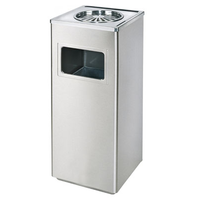 方形菊花格座地煙灰桶